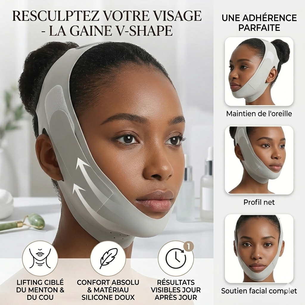 V-Lift Face Slimming Band™ – Bandeau Liftant Visage & Mâchoire